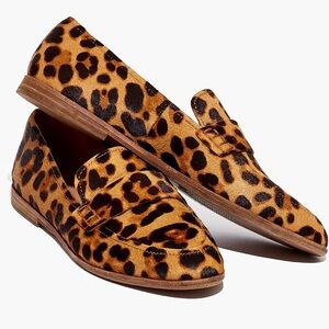 Madewell The Alex Loafer in Leopard Calf Hair Size 7